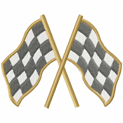 Racing Embroidery Design 4
